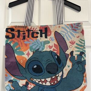 Disney Stitch Tropical Tote with Blue and Orange